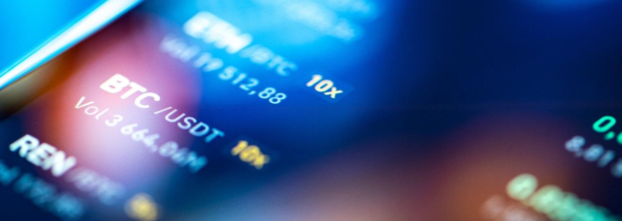 Close-up financial trading chart on digital LCD display Close-up financial trading chart on digital LCD display
